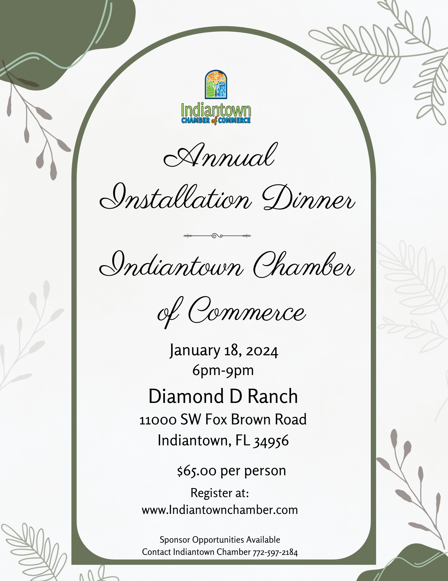 Indiantown Chamber of Commerce 2024 Annual Chamber Installation Dinner